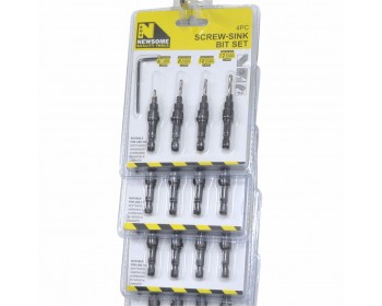 Clip Strip of 4pc Screw-Sink Bit Sets